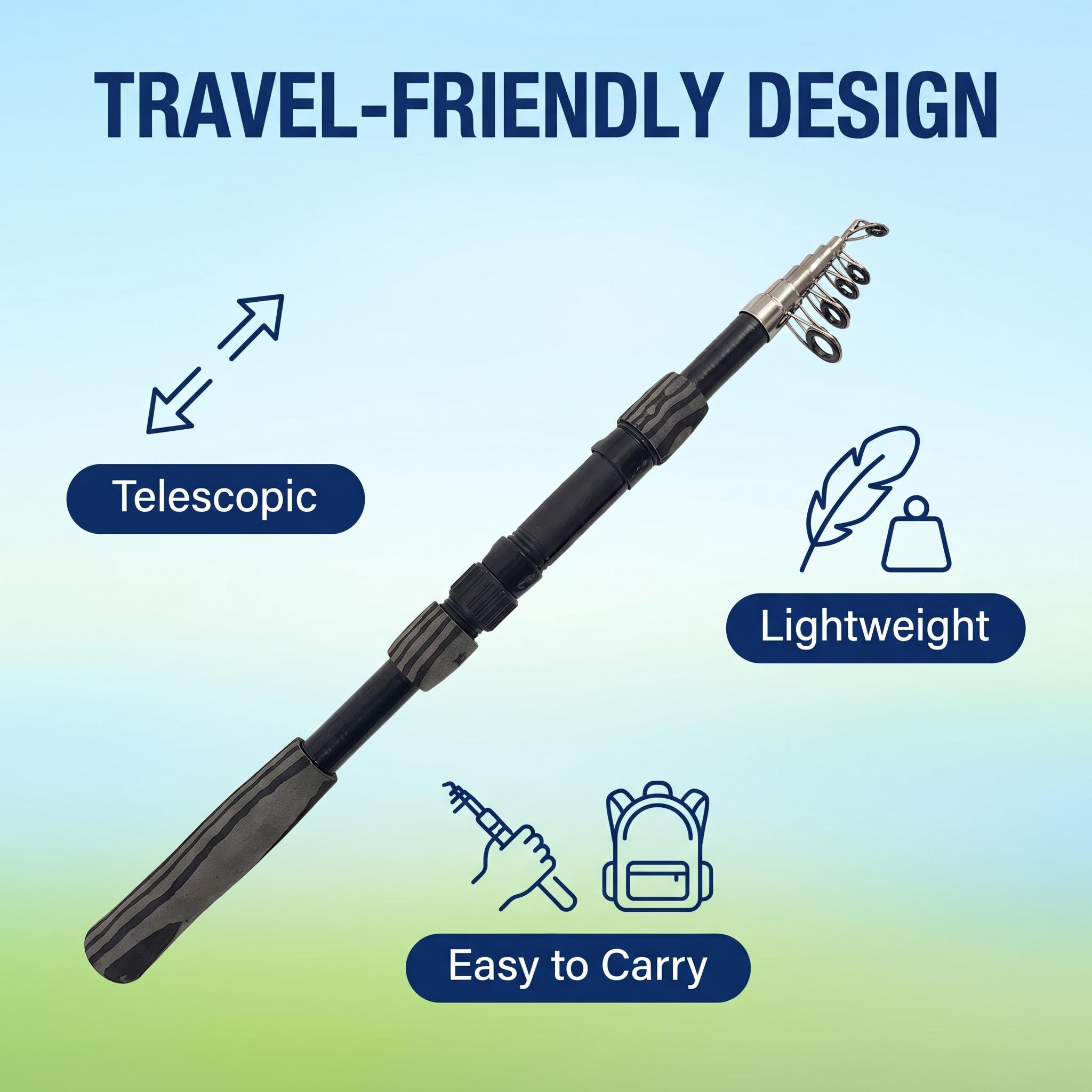 Kit de Vara de Pesca Telescópi - Fishing Line Spooler avaliação e preço
